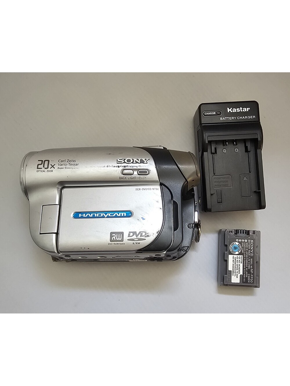 Sony Handycam DCR-DVD103 Camcorder with Case, Battery Charger, and Battery Works - Picture 15 of 15